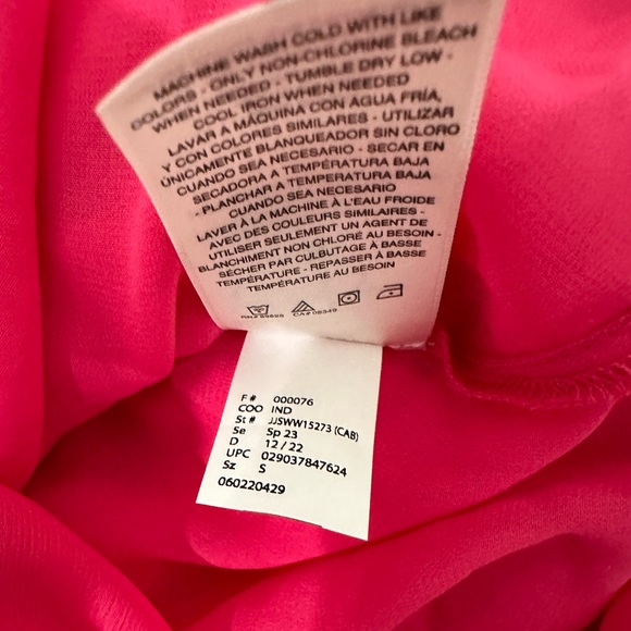Jessica Simpson Barbie Hot pink chiffon dress new with tags size small - Picture 9 of 10